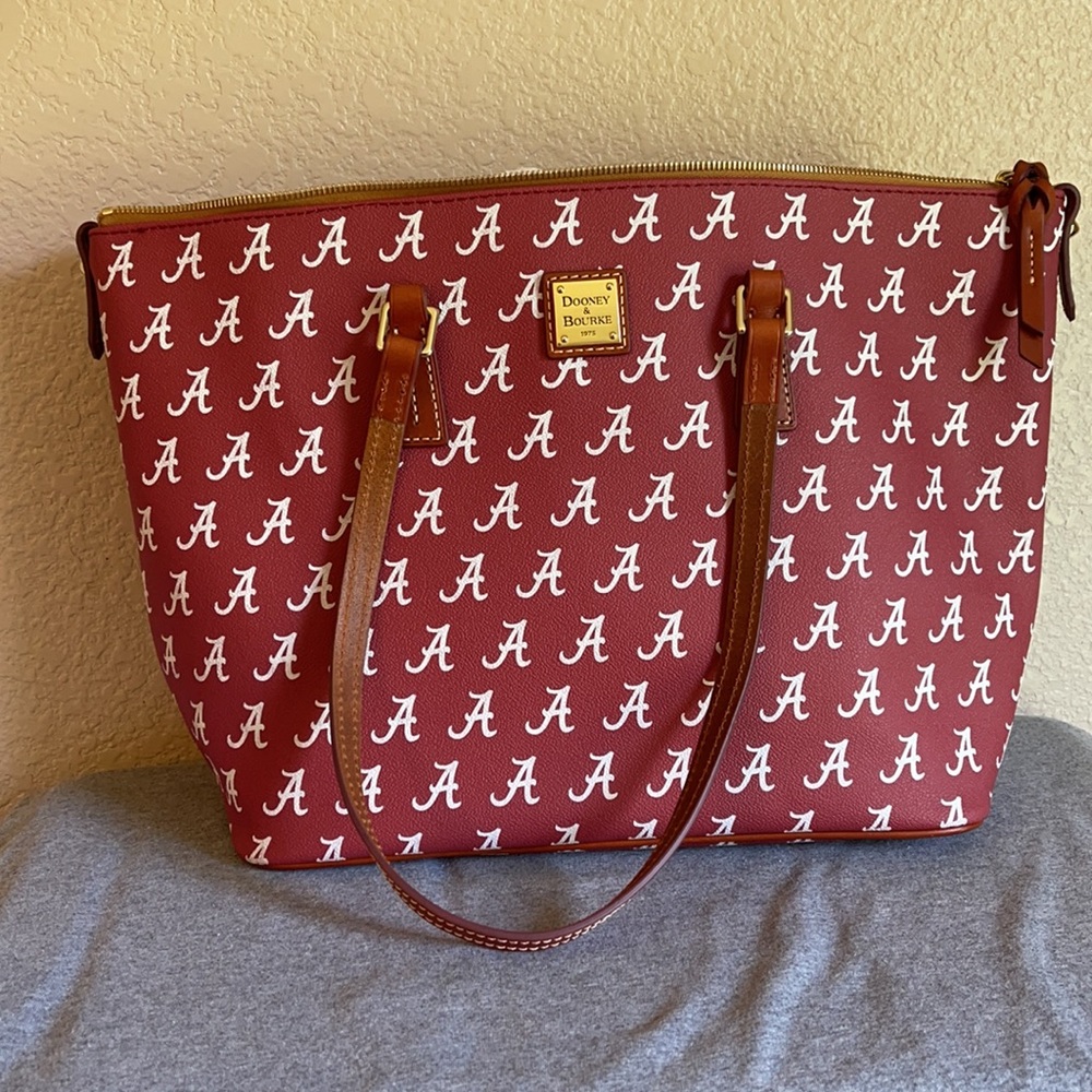 Dooney & Bourke AL Signature Zip Top Shopper NWT - Picture 8 of 11